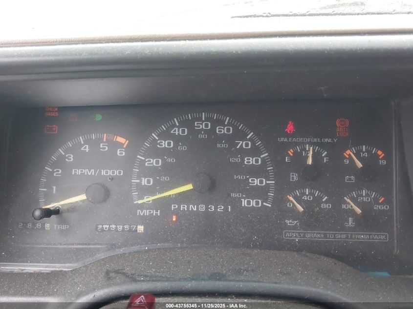 1996 Chevrolet Gmt-400 K1500 VIN: 1GCEK19R8TE265084 Lot: 43755345