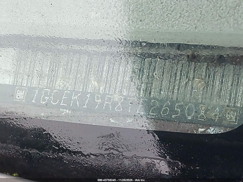 1996 Chevrolet Gmt-400 K1500 VIN: 1GCEK19R8TE265084 Lot: 43755345