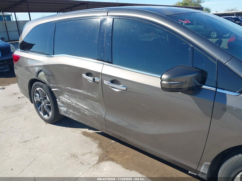 2022 Honda Odyssey Elite VIN: 5FNRL6H90NB066674 Lot: 43755354