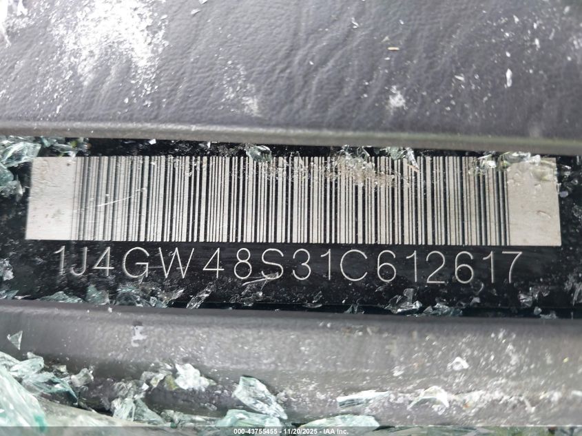 2001 Jeep Grand Cherokee Laredo VIN: 1J4GW48S31C612617 Lot: 43755455
