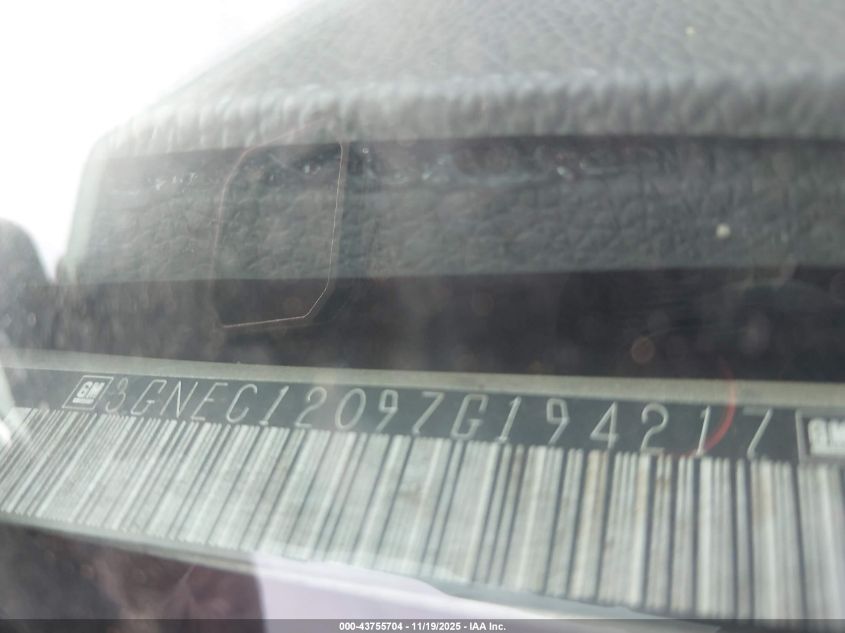 2007 Chevrolet Avalanche 1500 Ls VIN: 3GNEC12097G194217 Lot: 43755704