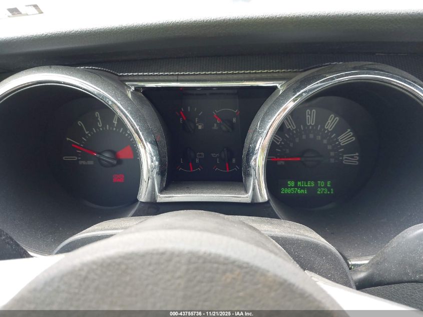 2007 Ford Mustang V6 Deluxe/V6 Premium VIN: 1ZVFT80N575289186 Lot: 43755736