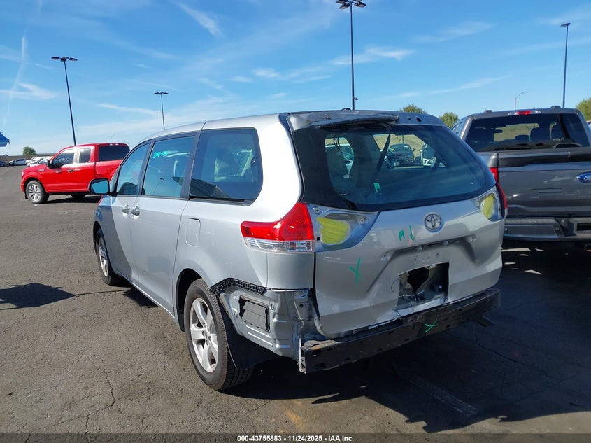 2014 Toyota Sienna L V6 7 Passenger VIN: 5TDZK3DC9ES465663 Lot: 43755883