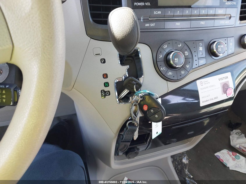 2014 Toyota Sienna L V6 7 Passenger VIN: 5TDZK3DC9ES465663 Lot: 43755883