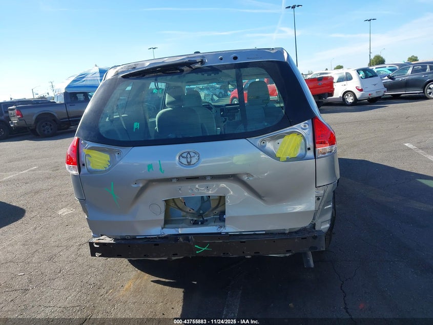 2014 Toyota Sienna L V6 7 Passenger VIN: 5TDZK3DC9ES465663 Lot: 43755883