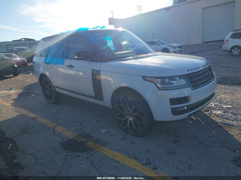 LAND ROVER RANGE ROVER 3.0L V6 TURBOCHARGED DIESEL HSE TD6