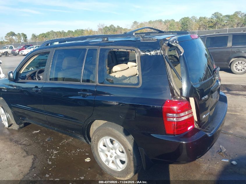 2003 Toyota Highlander Limited V6 VIN: JTEHF21A030121003 Lot: 43755920