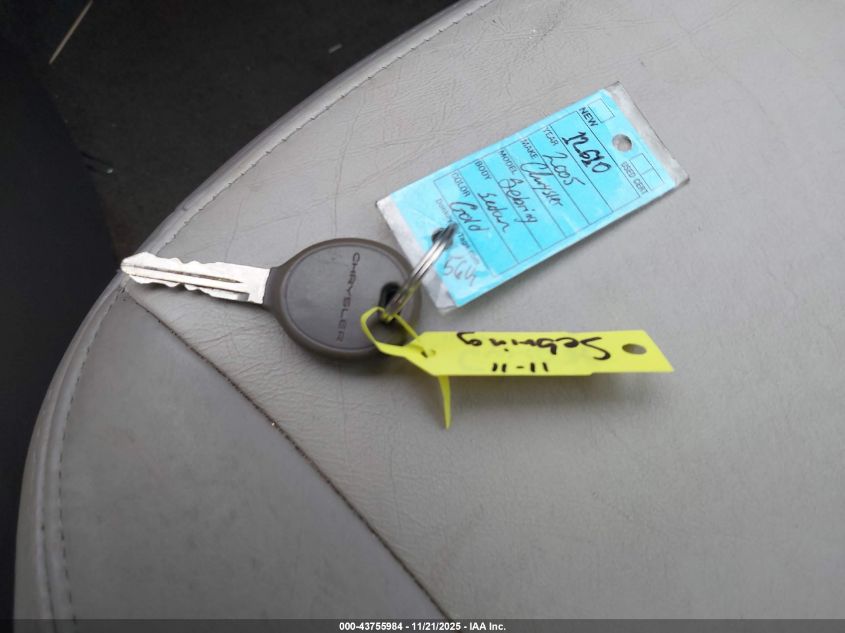 2005 Chrysler Sebring Touring VIN: 1C3EL56R55N548591 Lot: 43755984