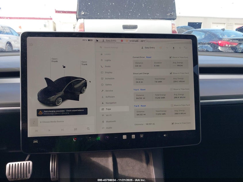 2022 Tesla Model 3 Long Range Dual Motor All-Wheel Drive VIN: 5YJ3E1EB0NF144414 Lot: 43756034