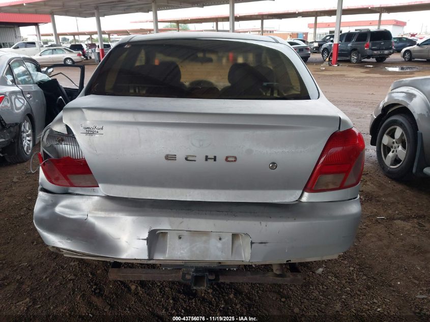 2000 Toyota Echo VIN: JTDAT123XY0061764 Lot: 43756076
