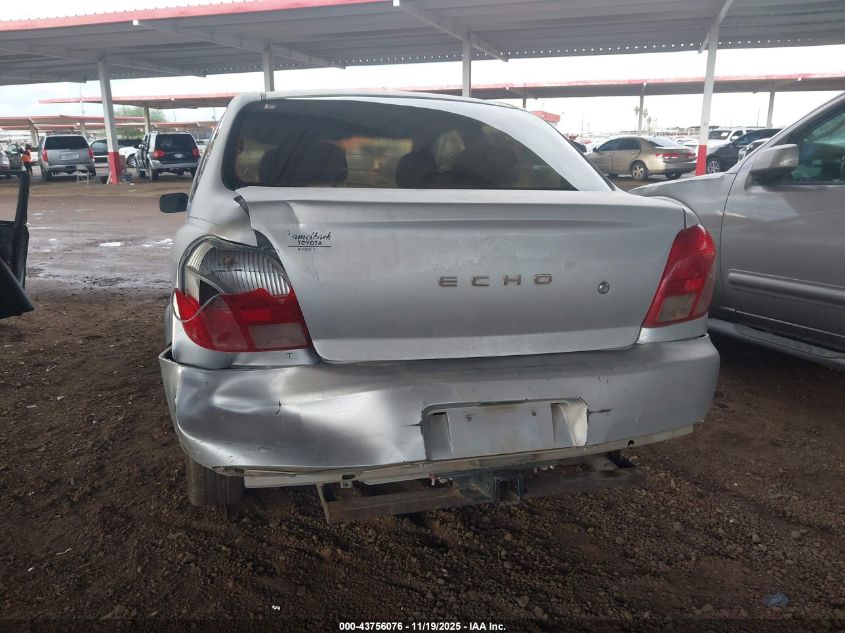 2000 Toyota Echo VIN: JTDAT123XY0061764 Lot: 43756076