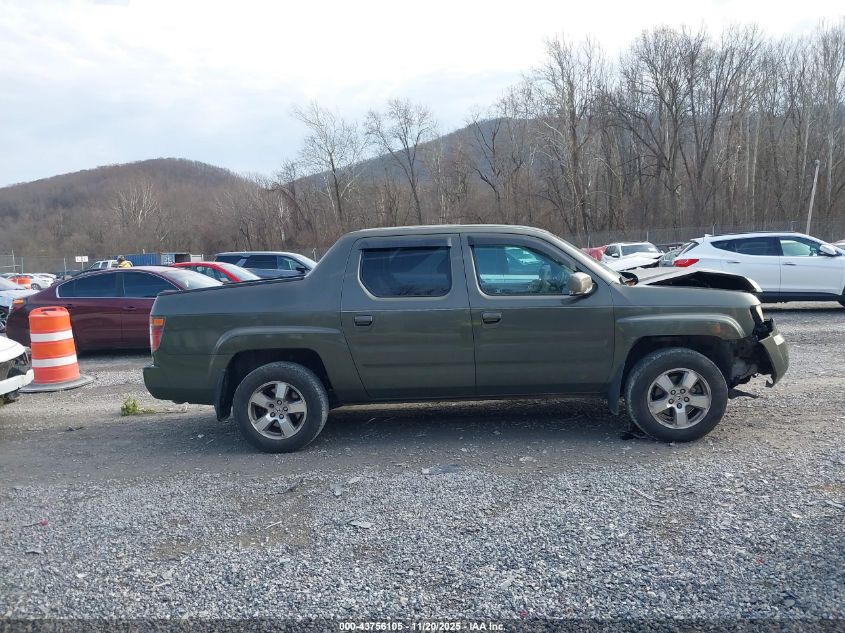 2006 Honda Ridgeline Rts VIN: 2HJYK16496H540346 Lot: 43756105