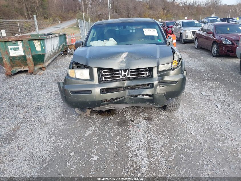 2006 Honda Ridgeline Rts VIN: 2HJYK16496H540346 Lot: 43756105