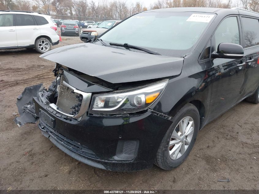 2017 Kia Sedona Lx VIN: KNDMB5C19H6324134 Lot: 43756121