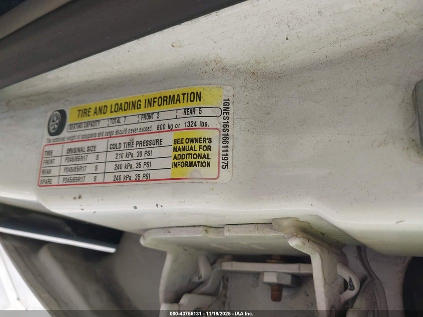 2006 Chevrolet Trailblazer Ext Ls VIN: 1GNES16S166111975 Lot: 43756131