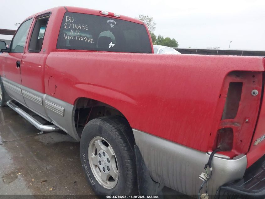 2000 Chevrolet Silverado 1500 Ls VIN: 2GCEC19T3Y1175942 Lot: 43756237