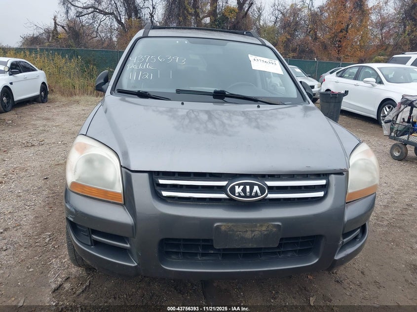 2008 Kia Sportage Lx V6 VIN: KNDJE723487491214 Lot: 43756393