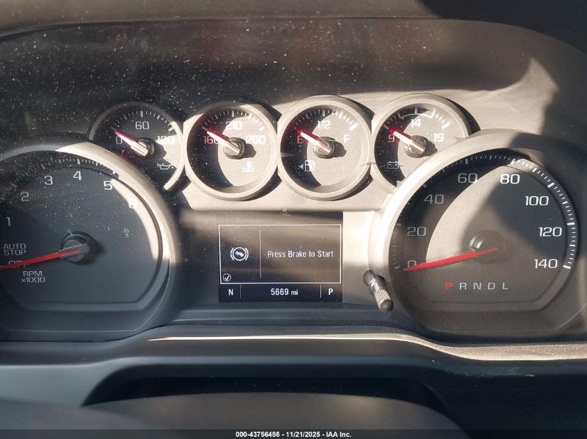 2025 Chevrolet Silverado 1500 2Wd Standard Bed Custom VIN: 1GCRABEK8SZ250711 Lot: 43756456