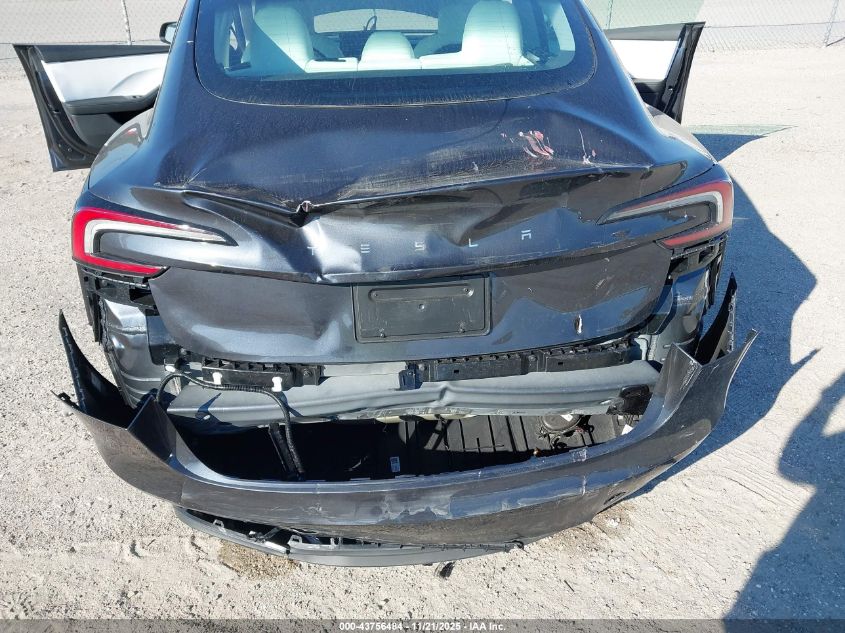 2025 Tesla Model 3 Long Range Rear-Wheel Drive/Standard VIN: 5YJ3E1EA4SF047252 Lot: 43756484