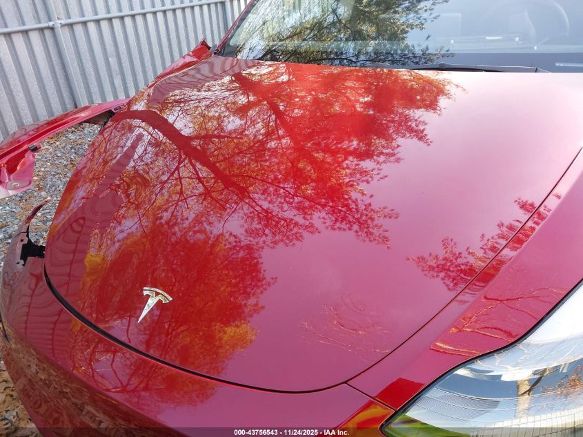 2025 Tesla Model Y Long Range Dual Motor All-Wheel Drive VIN: 7SAYGDEE4SA367417 Lot: 43756543