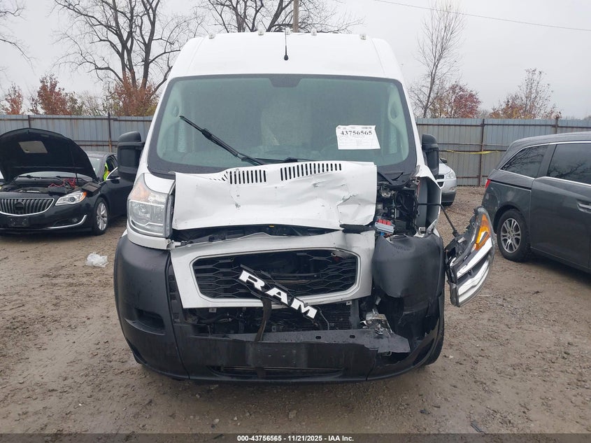 2019 Ram Promaster 2500 High Roof 136 Wb VIN: 3C6TRVCG6KE539555 Lot: 43756565