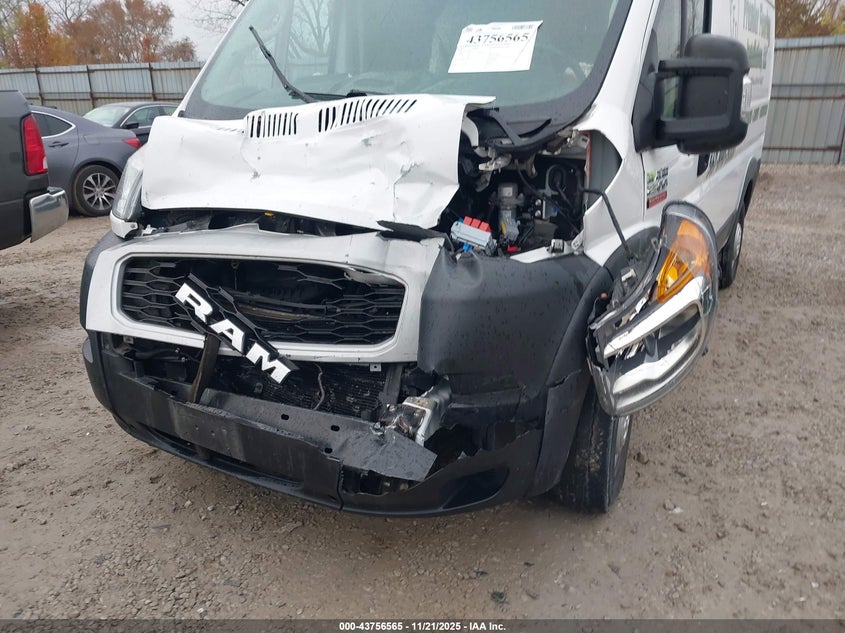 2019 Ram Promaster 2500 High Roof 136 Wb VIN: 3C6TRVCG6KE539555 Lot: 43756565