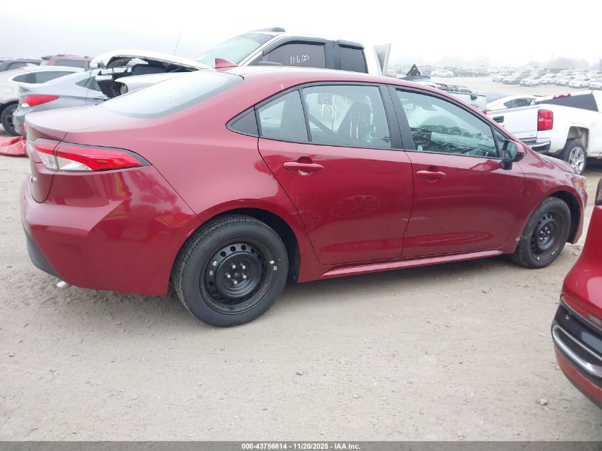 2025 Toyota Corolla Le VIN: 5YFB4MDE1SP266744 Lot: 43756614