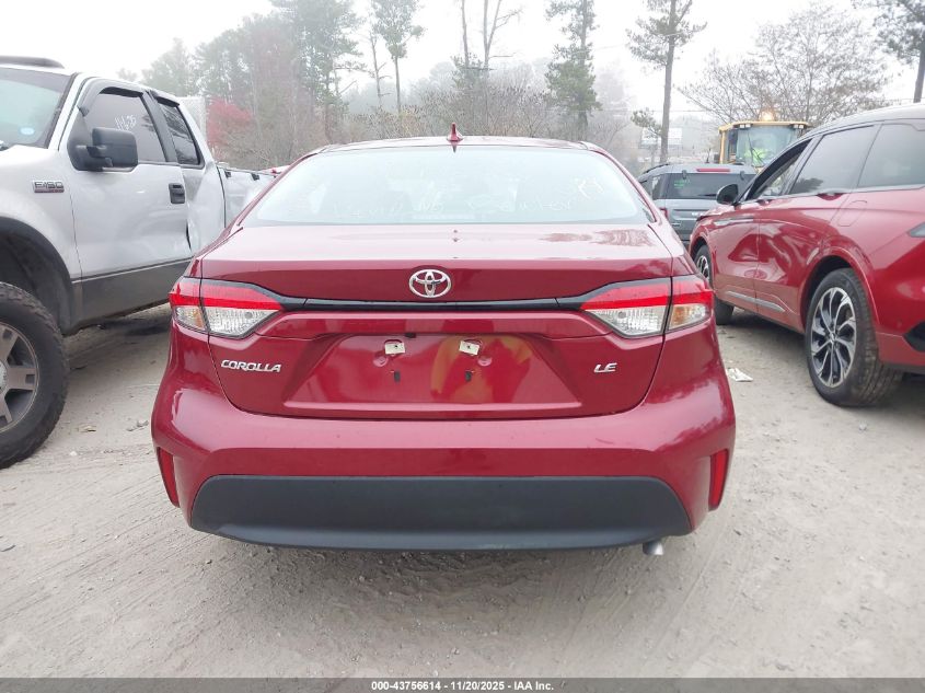 2025 Toyota Corolla Le VIN: 5YFB4MDE1SP266744 Lot: 43756614