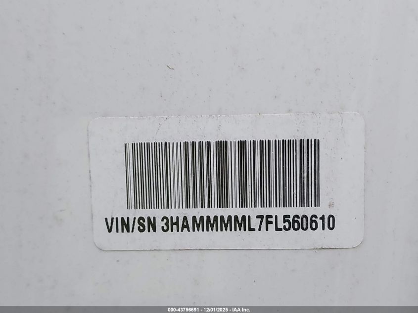 2015 International 4000 4300 VIN: 3HAMMMML7FL560610 Lot: 43756691