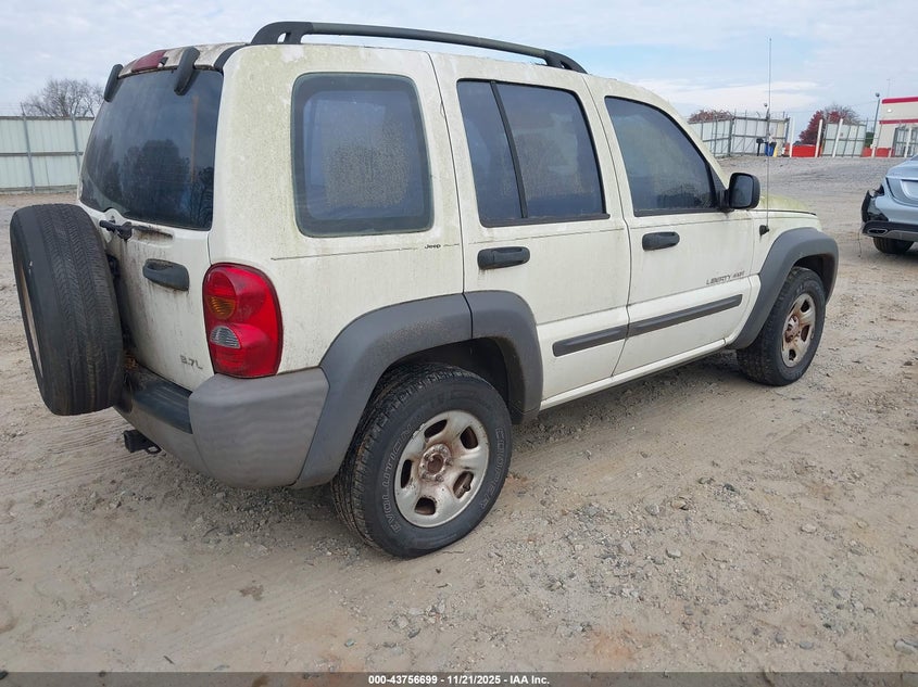 1J4GL48K43W708282 2003 JEEP LIBERTY (NORTH AMERICA) photo no. 4