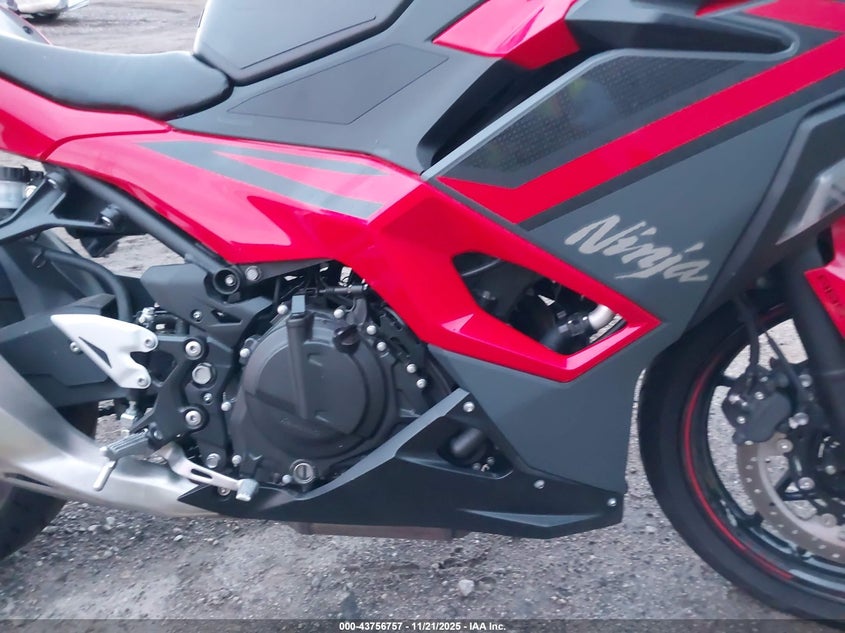 2025 Kawasaki Ex500 A/B VIN: ML5EXGJ10SDA72567 Lot: 43756757