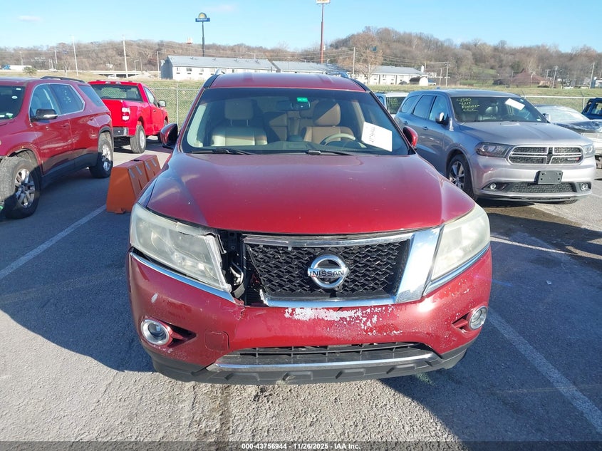 2015 Nissan Pathfinder Sl VIN: 5N1AR2MN2FC68557 Lot: 43756944