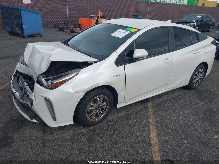 JTDL9RFUXL3018770 2020 TOYOTA PRIUS photo no. 2