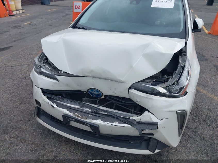 2020 Toyota Prius Xle Awd-E VIN: JTDL9RFUXL3018770 Lot: 43757305