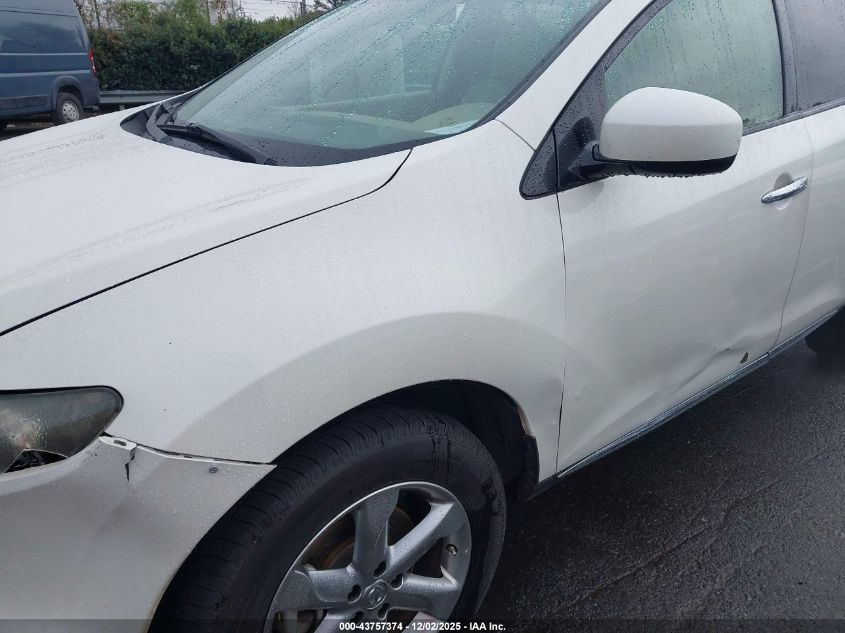 2009 Nissan Murano Sl VIN: JN8AZ18U29W103832 Lot: 43757374