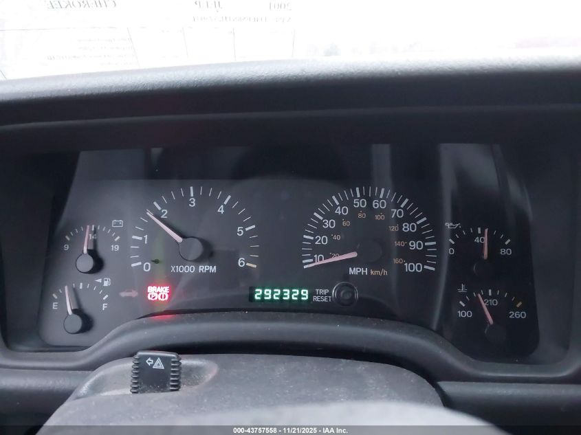 2001 Jeep Cherokee Limited/Sport VIN: 1J4FF58S41L575031 Lot: 43757558