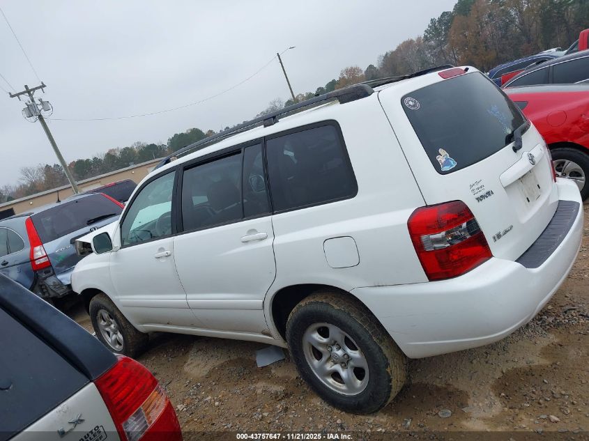 2007 Toyota Highlander V6 VIN: JTEEP21A870228550 Lot: 43757647
