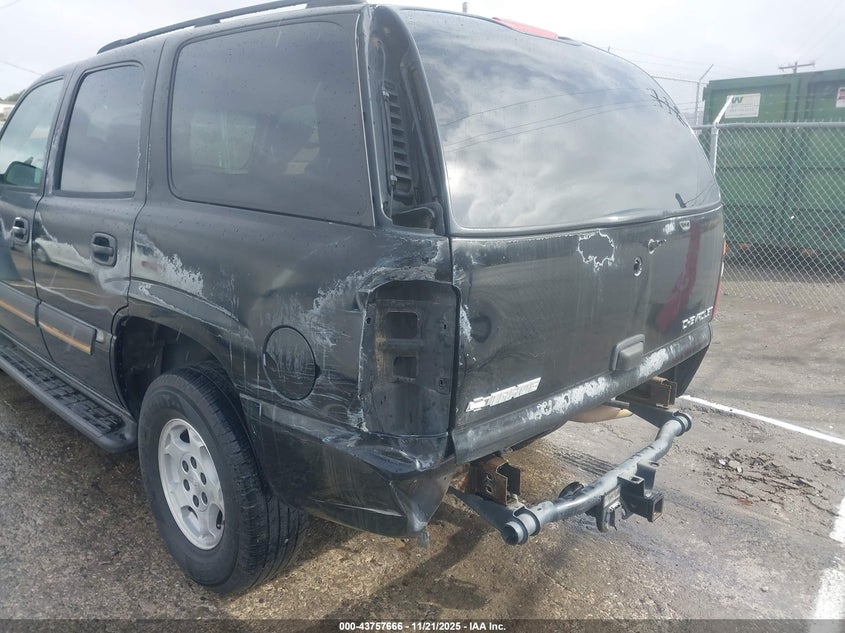 2005 Chevrolet Tahoe Ls VIN: 1GNEK13T95J142190 Lot: 43757666