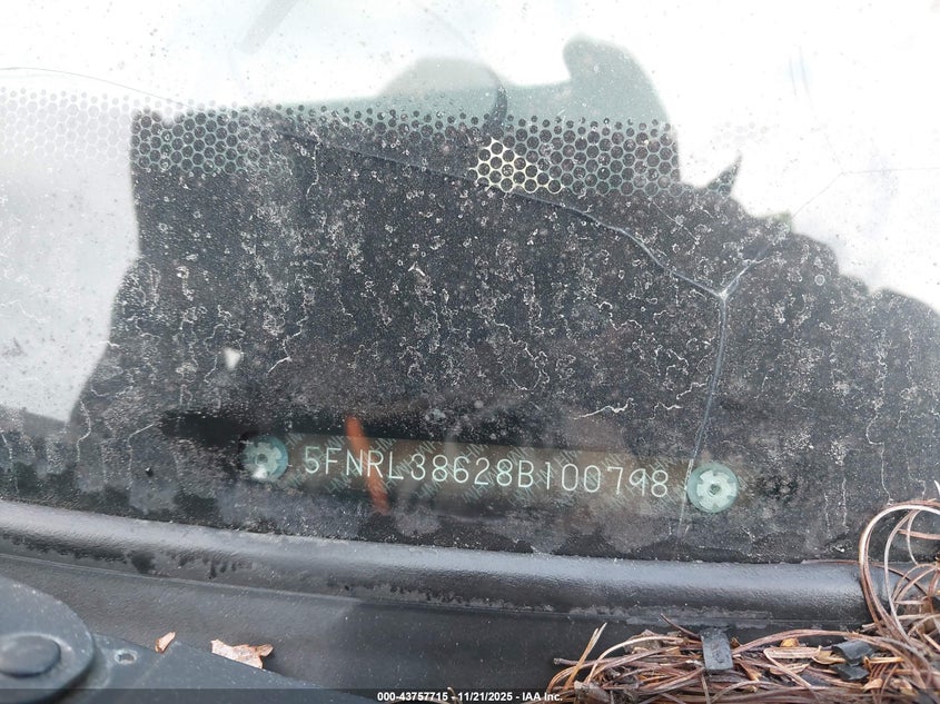 5FNRL38628B100798 2008 HONDA ODYSSEY photo no. 9