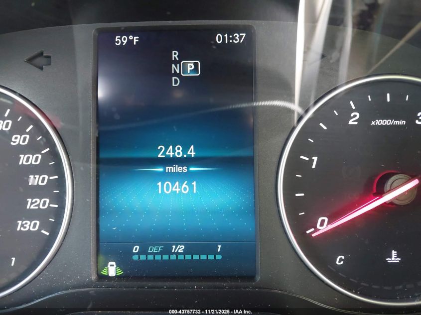 2024 Mercedes-Benz Sprinter 2500 Standard Roof 4-Cyl Diesel Ho VIN: W1X4NBVY4RP625213 Lot: 43757732