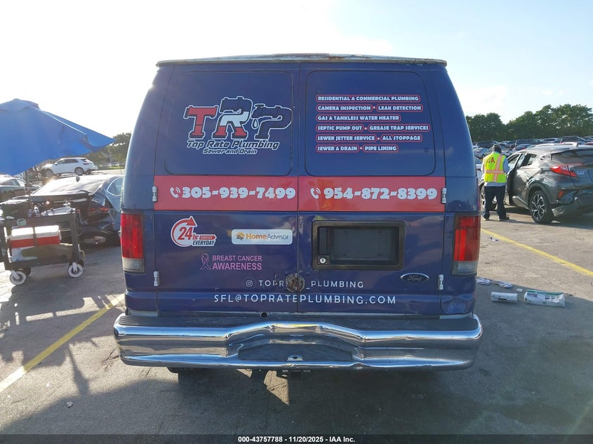 2008 Ford E-250 Commercial/Recreational VIN: 1FTNE24W88DB54784 Lot: 43757788