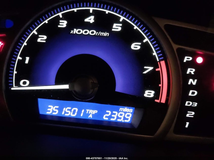 2009 Honda Civic Lx VIN: 19XFA16519E034825 Lot: 43757851