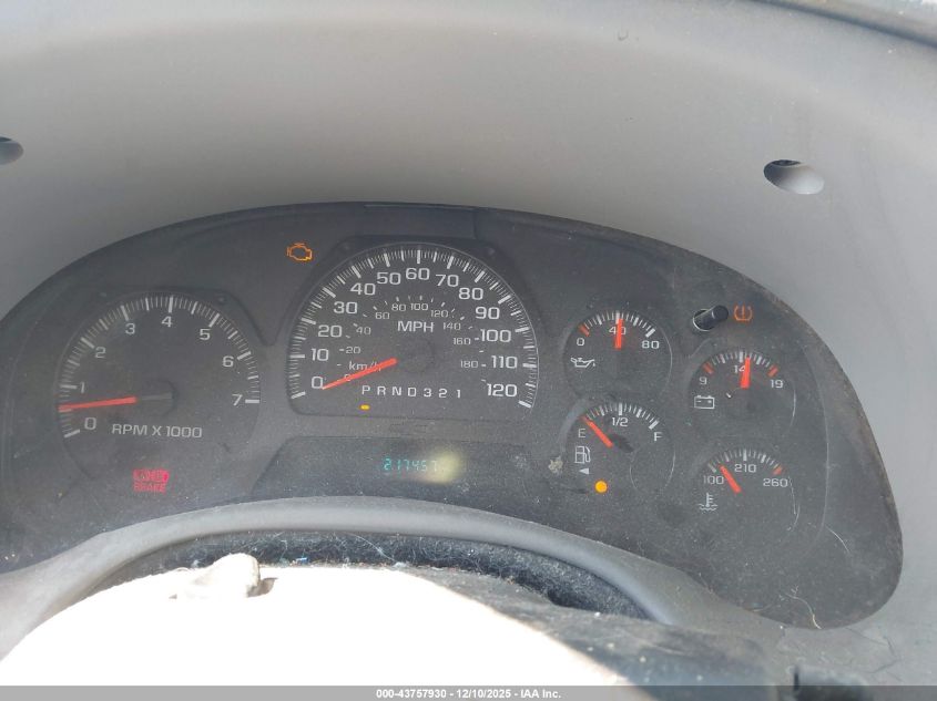 2007 Chevrolet Trailblazer Ls VIN: 1GNDS13S572181830 Lot: 43757930