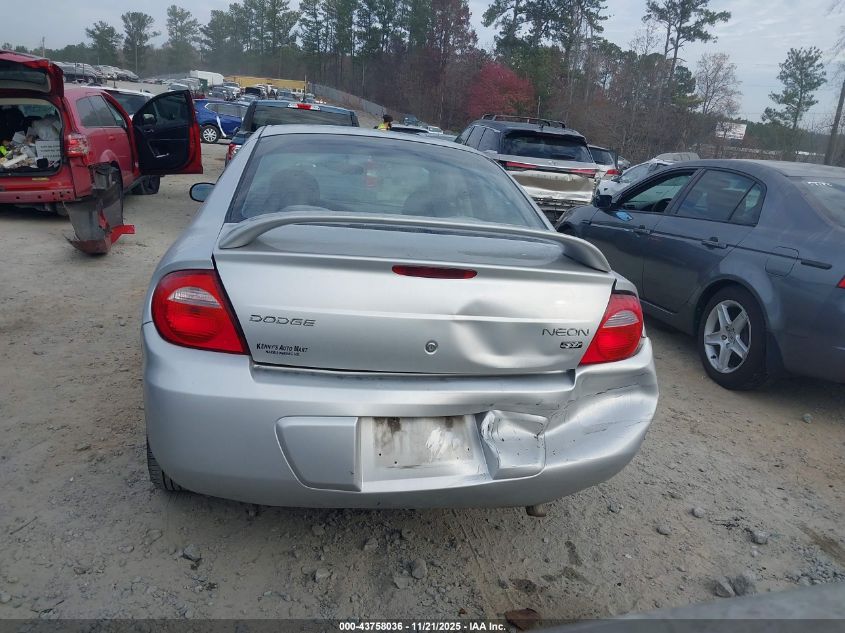 2004 Dodge Neon Sxt VIN: 1B3ES56C34D611266 Lot: 43758036