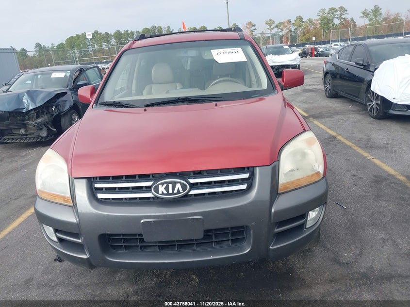 2008 Kia Sportage Ex V6 VIN: KNDJF723287474389 Lot: 43758041