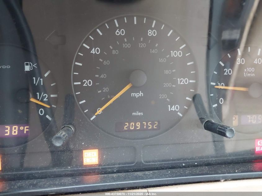 2001 Mercedes-Benz Ml 320 VIN: 4JGAB54E81A239191 Lot: 43758070