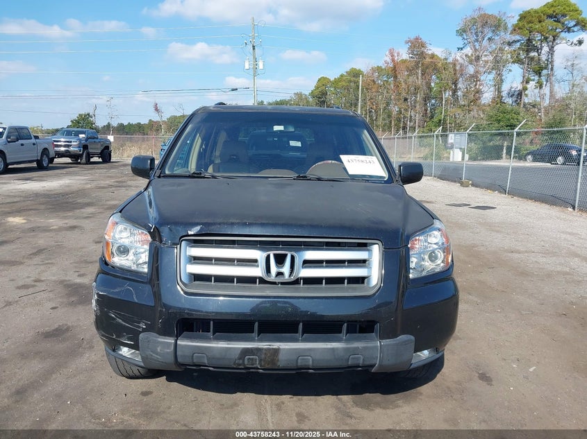 2006 Honda Pilot Ex-L VIN: 5FNYF287X6B050171 Lot: 43758243