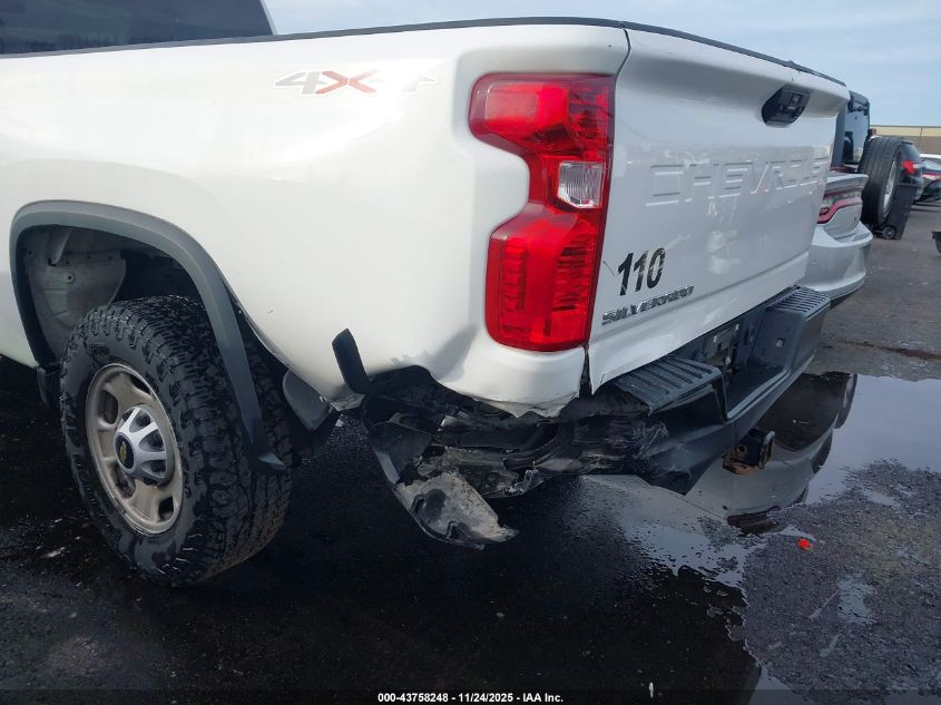 2021 Chevrolet Silverado 2500Hd 4Wd Long Bed Wt VIN: 1GC3YLE78MF265832 Lot: 43758248