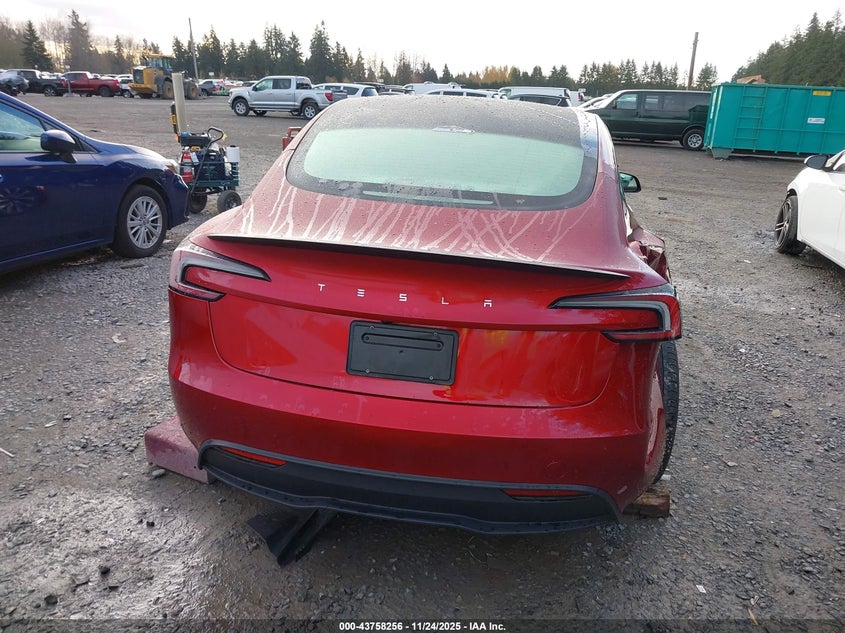 2024 Tesla Model 3 Long Range Dual Motor All-Wheel Drive/Rear-Wheel Drive VIN: 5YJ3E1EA9RF801868 Lot: 43758256
