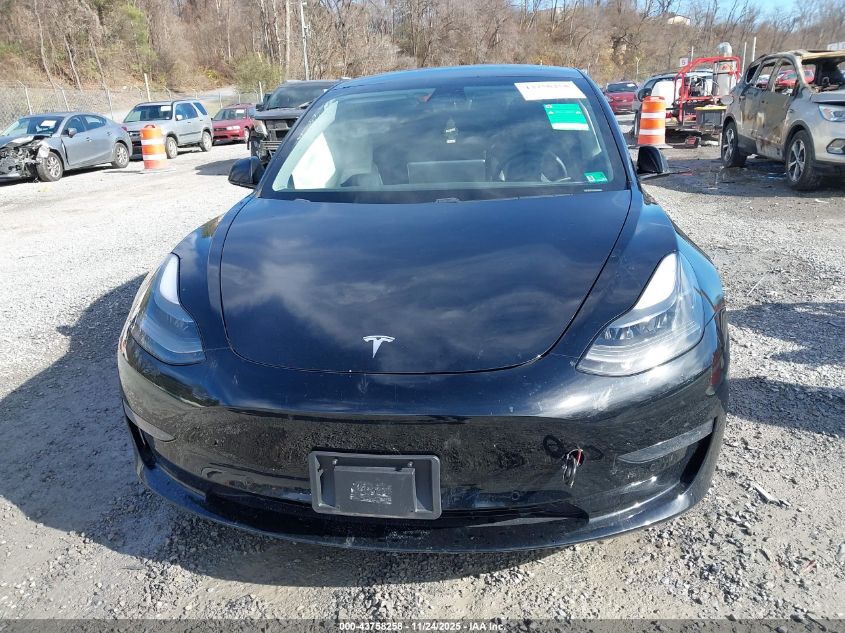 2021 Tesla Model 3 Standard Range Plus Rear-Wheel Drive VIN: 5YJ3E1EAXMF955496 Lot: 43758258